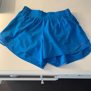 Blue Lululemon Hotty Hot Shorts Size 6